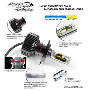 Ramko Race H7TLED Sport Terminator Series Low Beam LED Headlight Kit