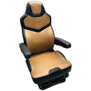 Seats Inc. - Black High Back Pinnacle Seat w Brown DuraLeather