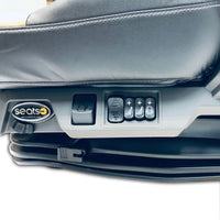 Seats Inc. - Black High Back Pinnacle Seat w Brown DuraLeather