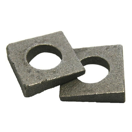 K.L. Jack - 1/2" Square Beveled Washers Malleable Iron Plain Finish