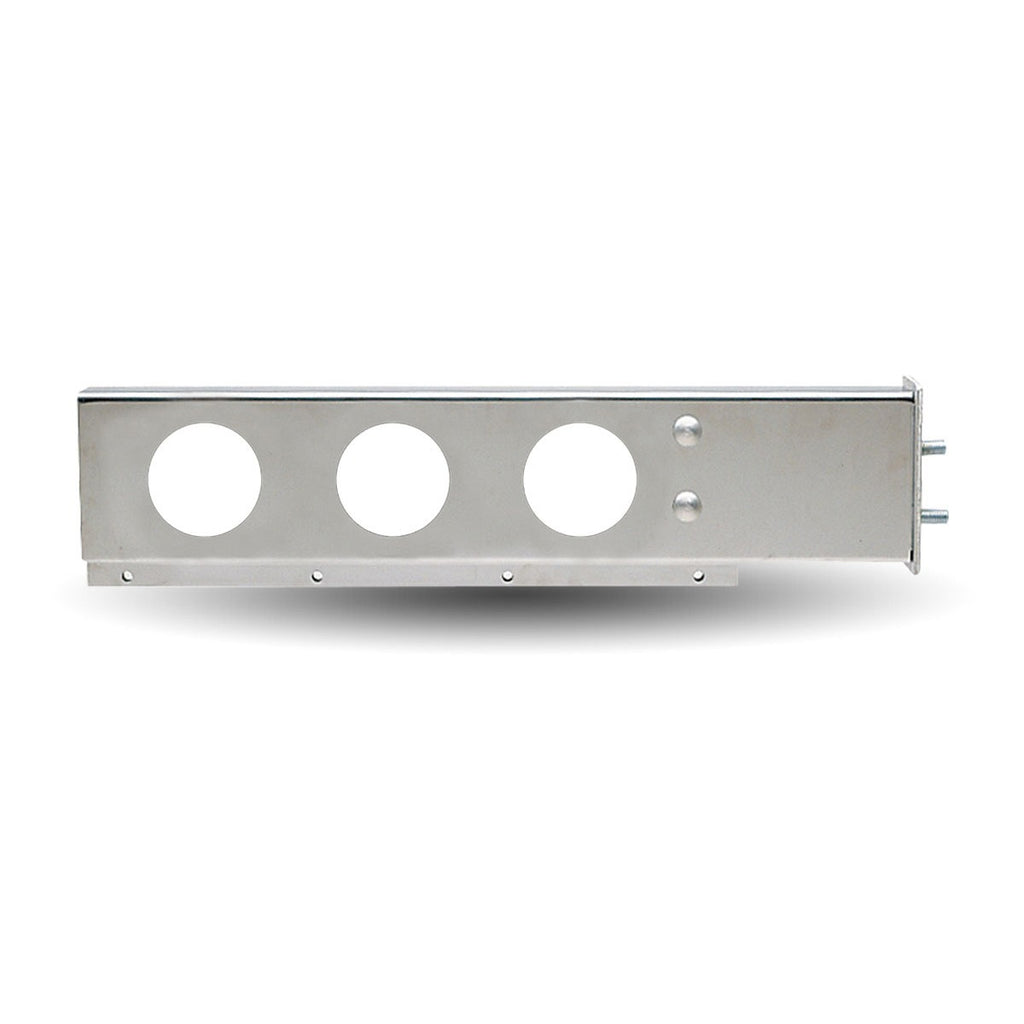 Stainless Steel Mud Flap Hanger 2.5" Bolt Spacing with 3 x 4" Light Holes