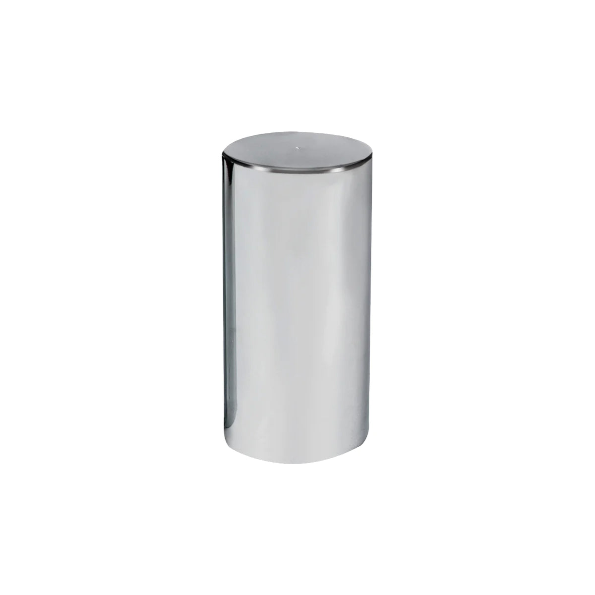 33mm x 4-1/4" Chrome Plastic Tall Cylinder Nut Cover - Thread-On - Berube's Truck Accessories