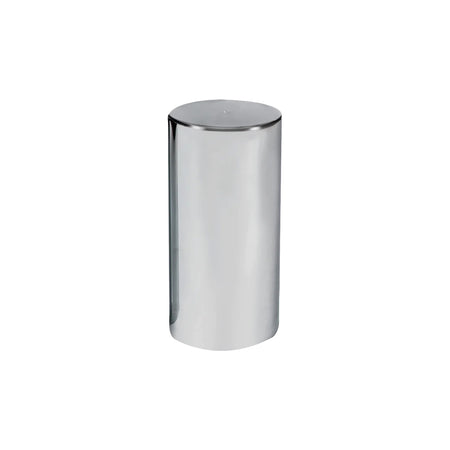 33mm x 4-1/4" Chrome Plastic Tall Cylinder Nut Cover - Thread-On - Berube's Truck Accessories