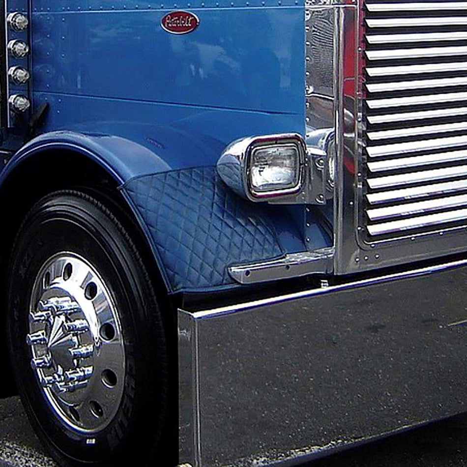 Robert James - Peterbilt 389 Quilted Fender Guards (Black)