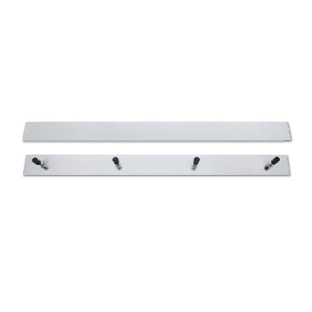 2" X 24" Stainless Steel Mud Flap Top Mounting Plates with Studs - Berube's Truck Accessories