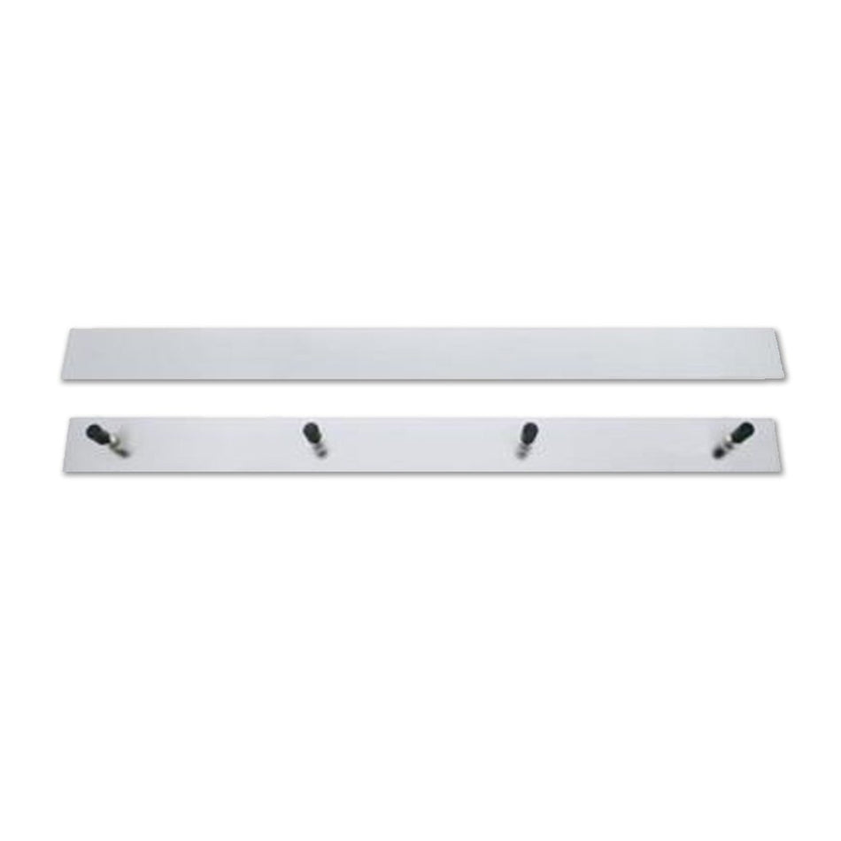 2" X 24" Stainless Steel Mud Flap Top Mounting Plates with Studs - Berube's Truck Accessories