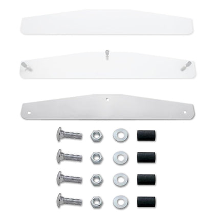 United Pacific - 4" X 24" Stainless Steel Standard Bottom Mud Flap Plate