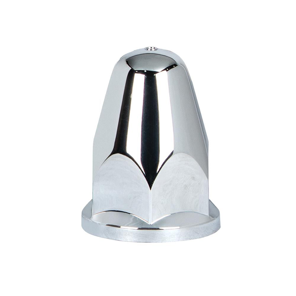 33mm X 2-5/8" Chrome Plastic Bullet Nut Covers With Flange - Push-On (60ct.)