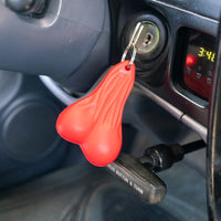 4-1/4" Stress Ballz Novelty Keychain (Blue, Black or Red)