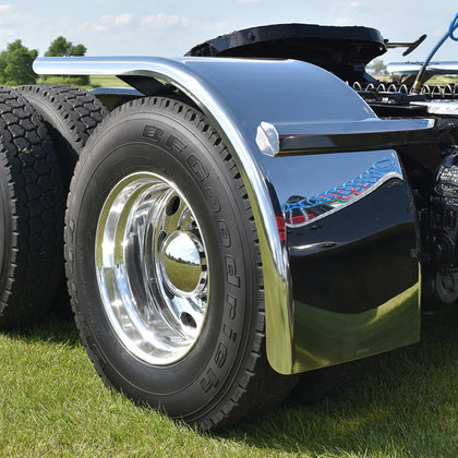 Hogebuilt 67" 304 Premium Stainless Steel Half Tandem Fenders with 25.5" Drop