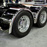 Hogebuilt 100" 304 Premium Stainless Steel, Single Axle Half Circle Fenders w/ 35.5" Drop