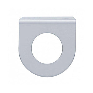United Pacific - Stainless Steel Mini Light Bracket w Single 13/16" Round Cutout