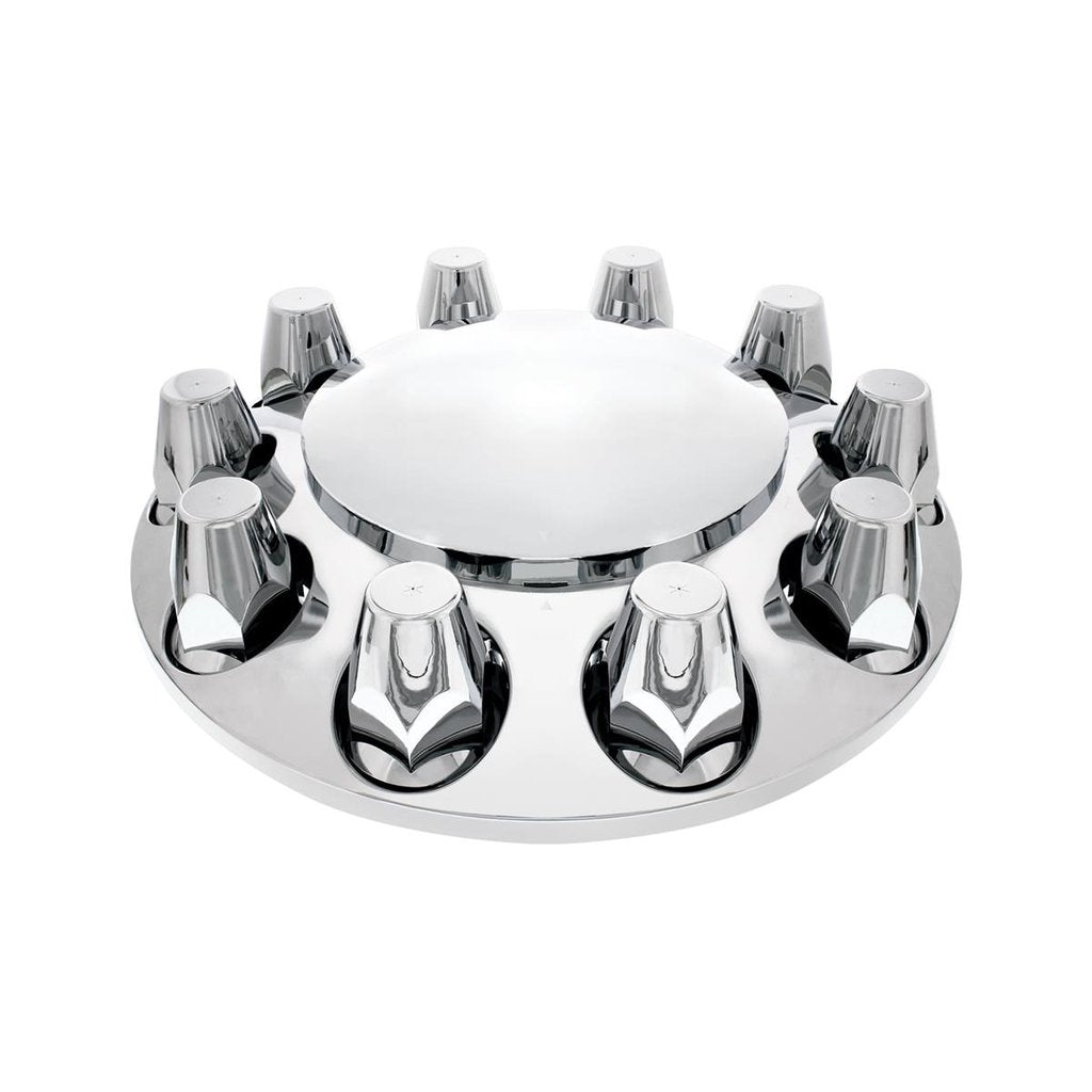 Chrome Dome Front Axle Cover W/ 33mm Nut Cover - Thread-On - Berube's Truck Accessories