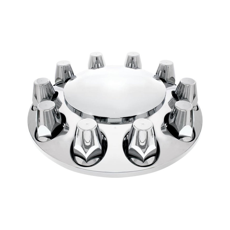 Chrome Dome Front Axle Cover W/ 33mm Nut Cover - Thread-On - Berube's Truck Accessories