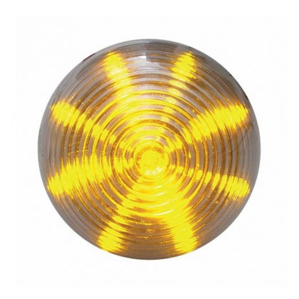 United Pacific - 13 LED 2.5" Round Beehive Light (Clearance/Marker) - Amber LED/Clear Lens