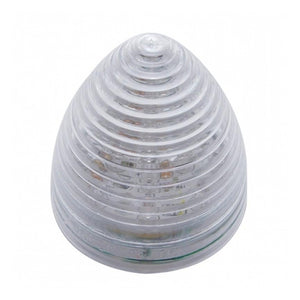 United Pacific - 13 LED 2.5" Round Beehive Light (Clearance/Marker) - Amber LED/Clear Lens