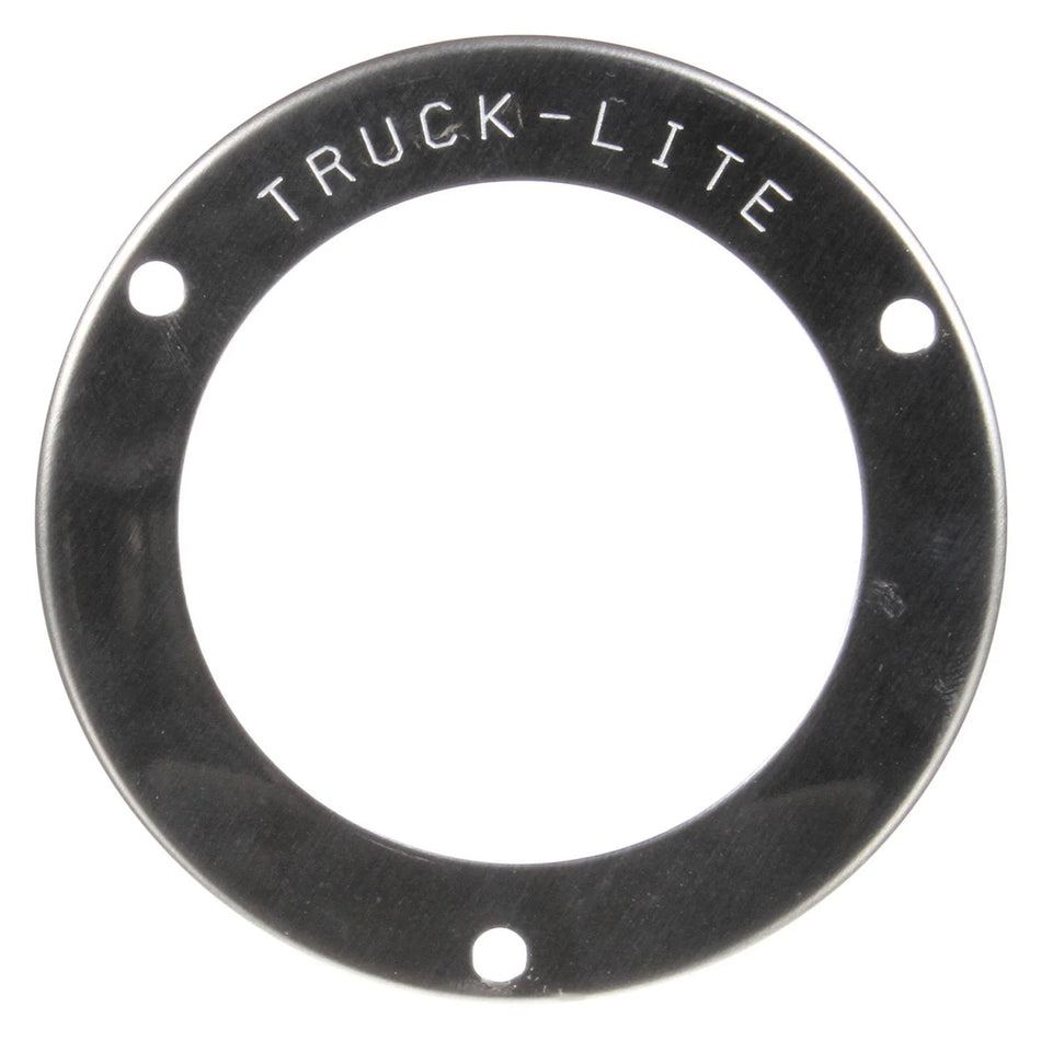 10 Series, Flange Cover, 2-1/2 in Mounts, Used In Round Shape Lights, Silver Stainless Steel