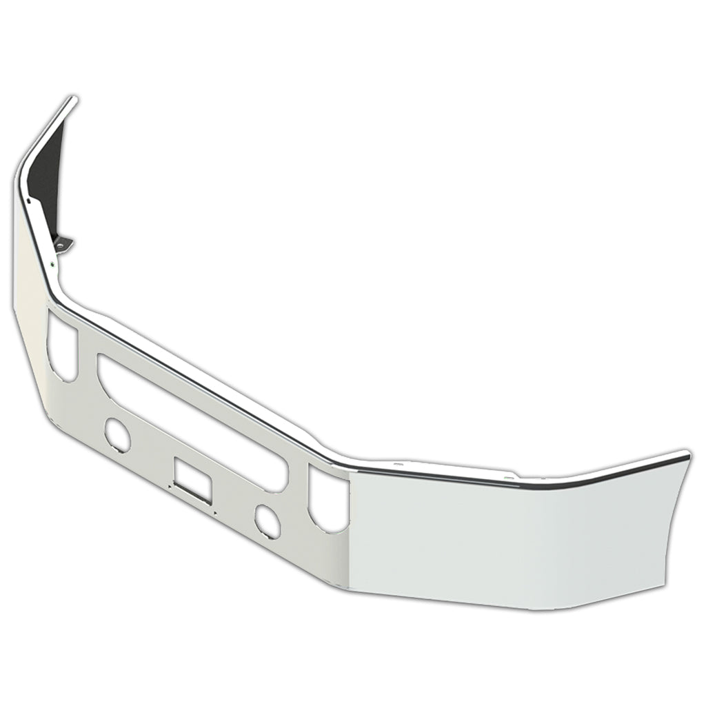 Valley Chrome 2008-13 CXU 613 Mack 10Ga Steel Chrome Bumper w 16 Inch Set Back Axle