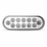 6″ Red & Purple Stop, Turn & Tail to Purple Auxiliary LED Oval Light – 12 Diodes