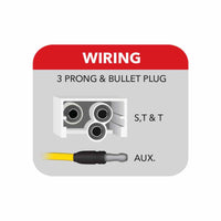 6″ Red & Purple Stop, Turn & Tail to Purple Auxiliary LED Oval Light – 12 Diodes