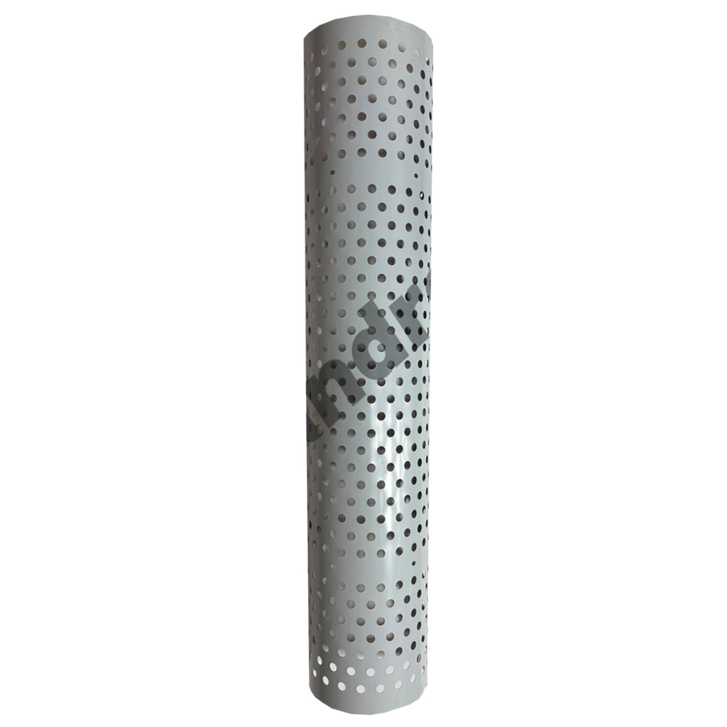 48" Long, 180 Degree Stainless Steel Muffler Heat Shield - Round, Vertical or No Holes (No Clamps)