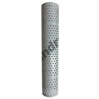 48" Long, 180 Degree Stainless Steel Muffler Heat Shield - Round, Vertical or No Holes (No Clamps)