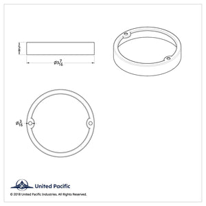 United Pacific - Stainless Steel Light Bezel
