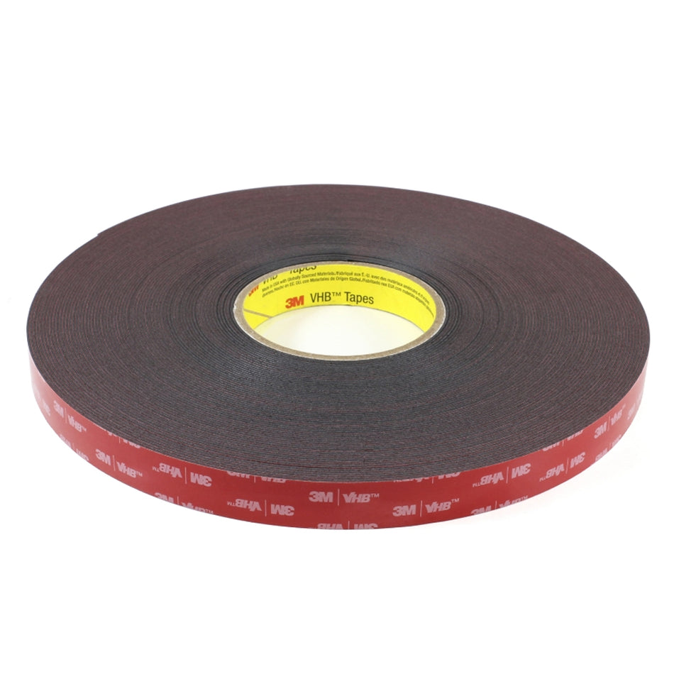 3M 7000028997 VHB™ Double-Sided Foam Tape, Black, 3/4" Wide, 108' Roll