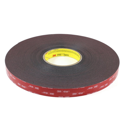 3M 7000028997 VHB™ Double-Sided Foam Tape, Black, 3/4" Wide, 108' Roll
