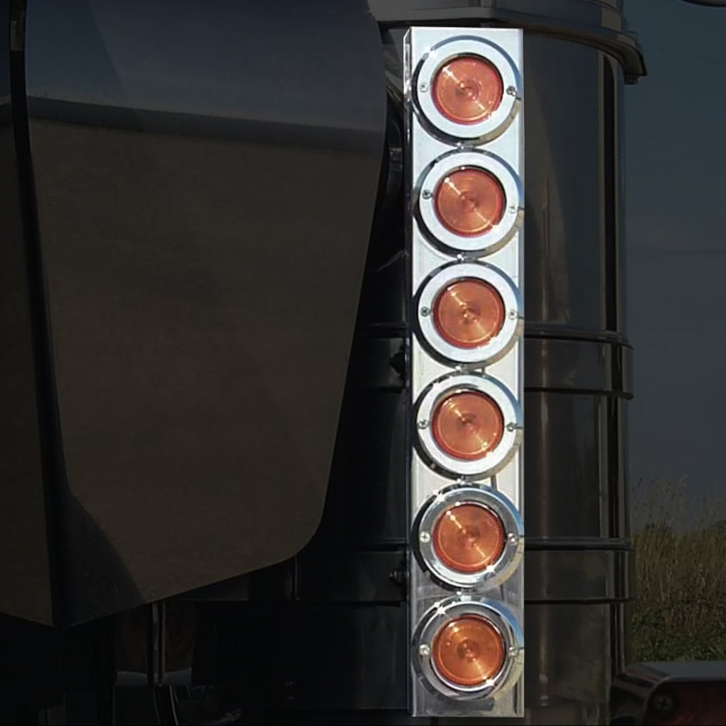 Roadworks - Kenworth 15" Premium Donaldson Front Air Cleaner Light Bar (Blank - no lights)