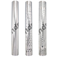 304 Stainless Steel 180 Degree Pipe Heat Shield - Round, Vertical or No Holes (No Mounting Brackets)