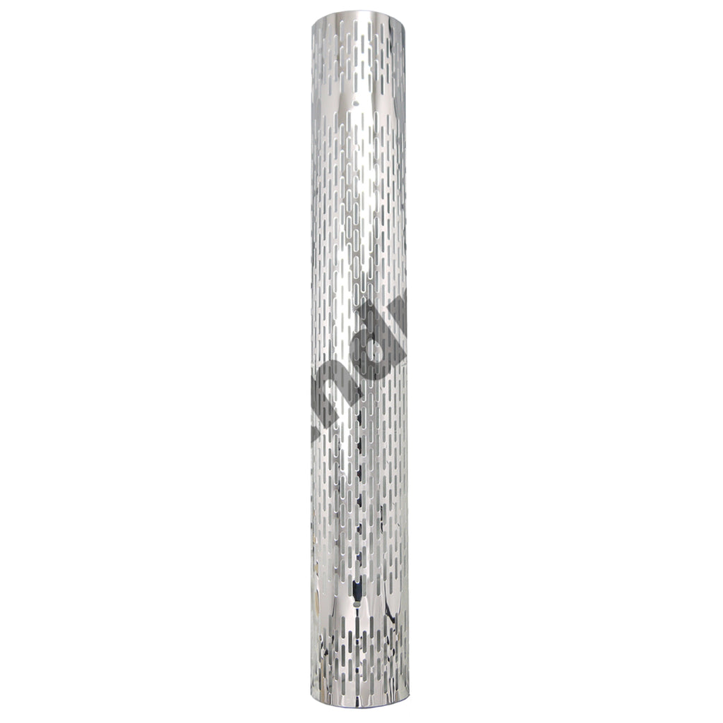 304 Stainless Steel 180 Degree Pipe Heat Shield - Round, Vertical or No Holes (No Mounting Brackets)