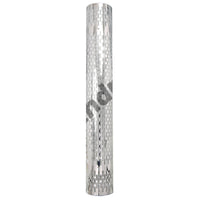 304 Stainless Steel 180 Degree Pipe Heat Shield - Round, Vertical or No Holes (No Mounting Brackets)
