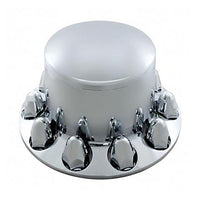 Chrome Dome Rear Axle Cover w/ 1 1/2" Nut Cover - Thread-On
