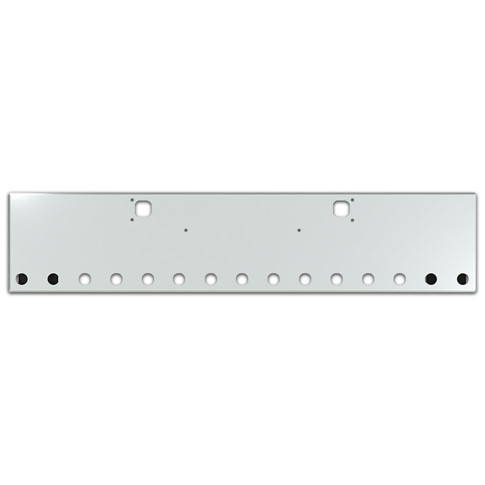 Valley Chrome - Kenworth W900B or W900L 20" Texas Box End Square 10GA Steel Chrome Bumper