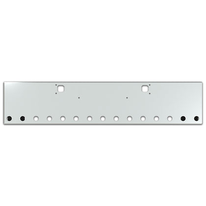 Valley Chrome - Kenworth W900B or W900L 20" Texas Box End Square 10GA Steel Chrome Bumper