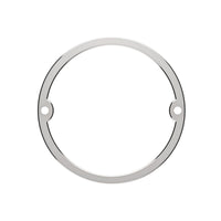 Stainless Steel Low Profile Cab Light Bezel