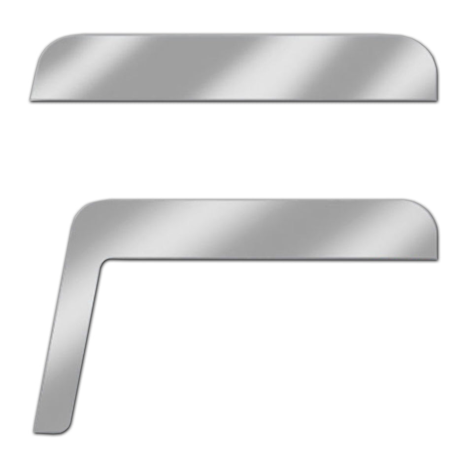 Kenworth Non-Daylite Door Stainless Steel Window Chop Tops
