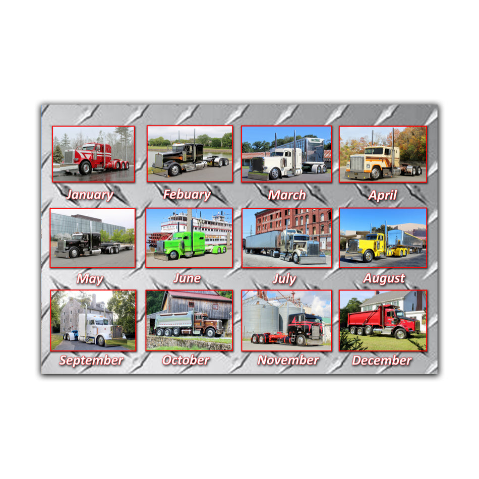 Gear Jammers 12 Month Calendar for 2024