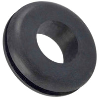 1/4" x 7/16" x 3/16" Thick Black Rubber Grommet