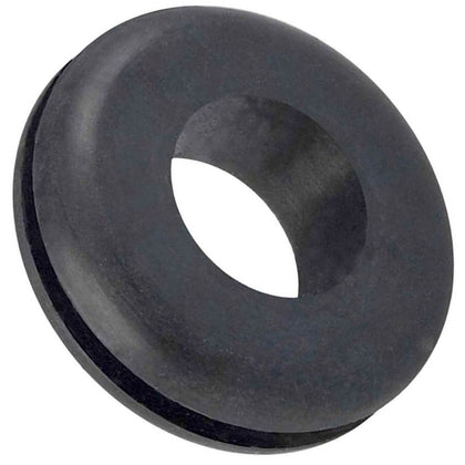 1/4" x 7/16" x 3/16" Thick Black Rubber Grommet
