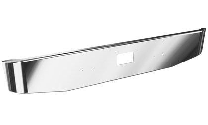 Peterbilt 379 16" Tapered 10GA Chromed Steel Bumper w Center Tow Cutout