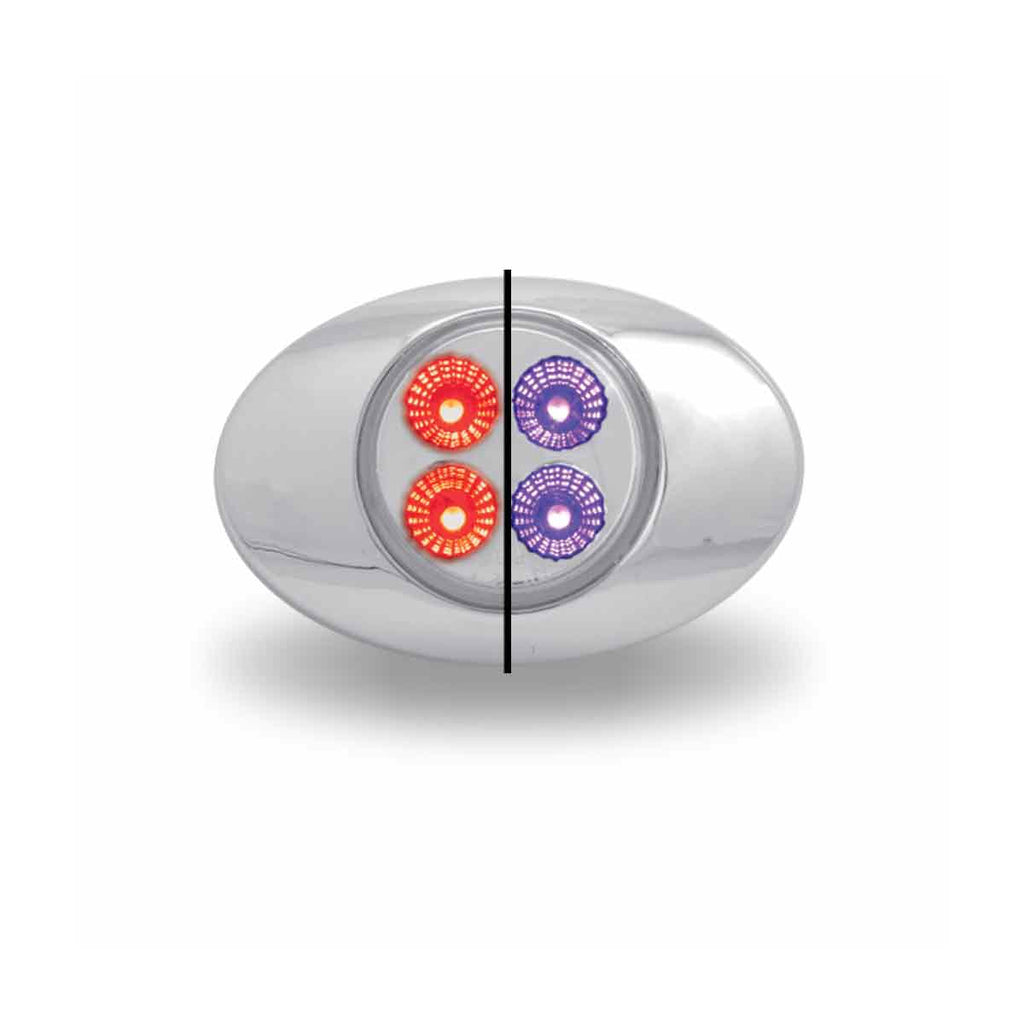 Trux - M3 Style, 4 Diode, Dual Revolution Red Marker to Purple Aux. Generation 2 LED Light