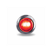 Trux - 3/4″ Clear/Red Marker Round LED Light – 3 Diodes