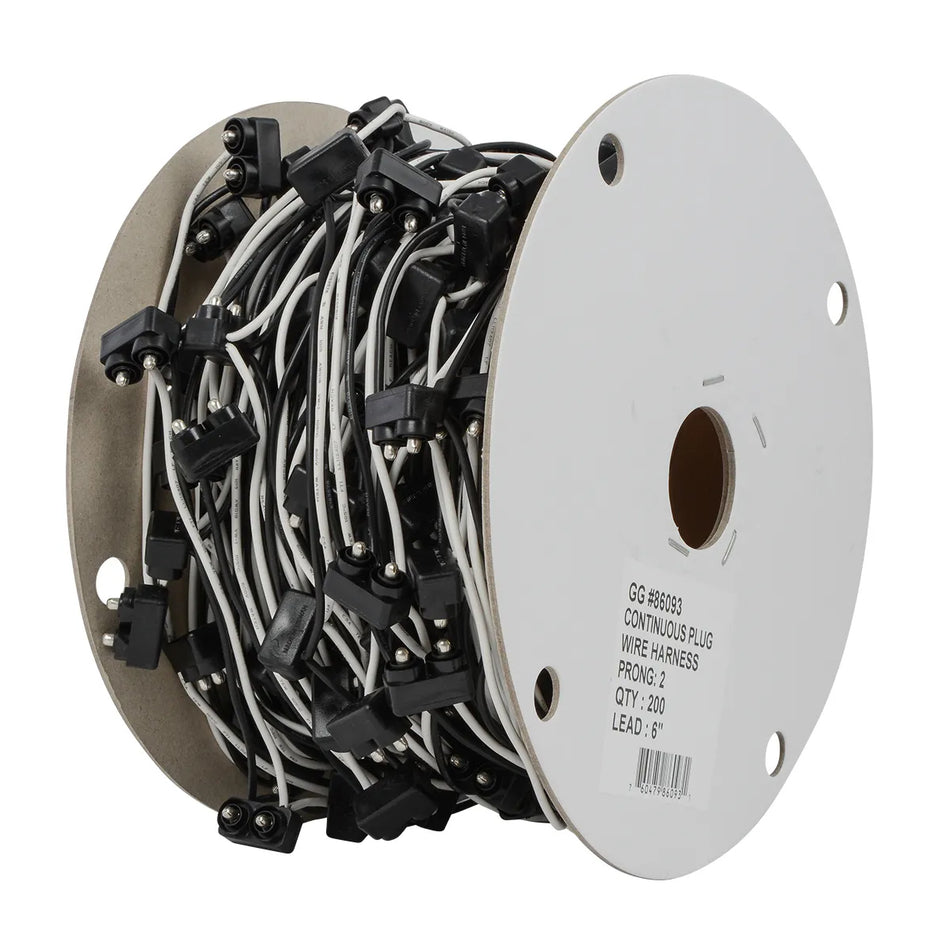 Grand General - 24" Continuous 2-Prong Light Plug Wire Harness