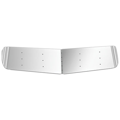 Panelite - 2011+ Western Star Stratosphere 16" Stainless Steel Sun Visor