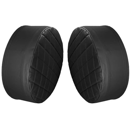 Robert James Enterprises - 26 inch Diameter Fuel Tank End Covers (Black)