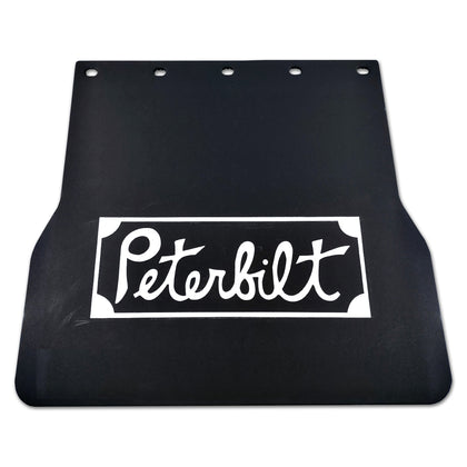 18" x 17" x .320" "Vintage" Peterbilt Logo Front Axle Mudflaps