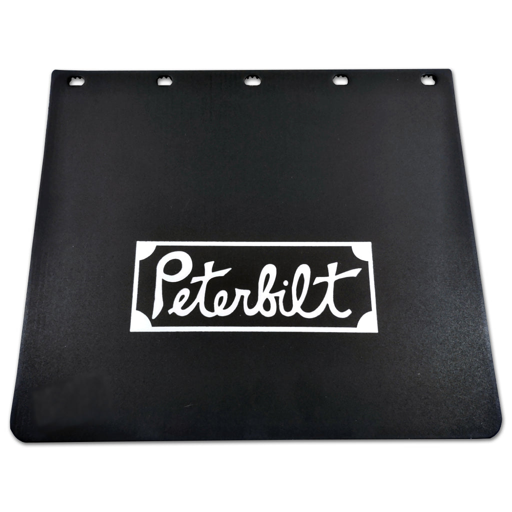 16" x 14" x .320" "Vintage" Peterbilt Logo Front Mudflaps