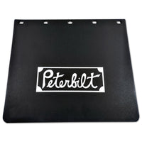 16" x 14" x .320" "Vintage" Peterbilt Logo Front Mudflaps